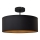 Lámpara colgante ALBA 3xE27/15W/230V negro/dorado