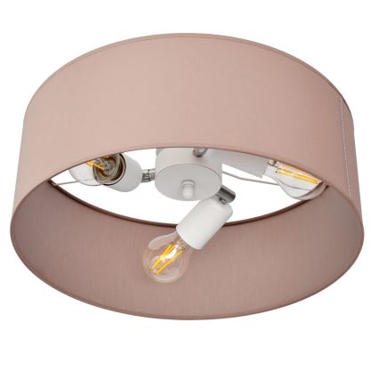 Lámpara colgante ALBA 3xE27/15W/230V rosa
