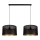 Lámpara colgante ALDO 2xE27/60W/230V negro