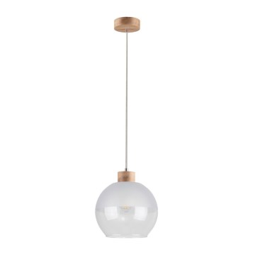 Lámpara colgante ALESSANDRO 1xE27/60W/230V roble