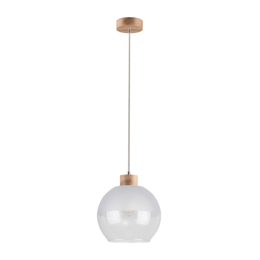 Lámpara colgante ALESSANDRO 1xE27/60W/230V roble