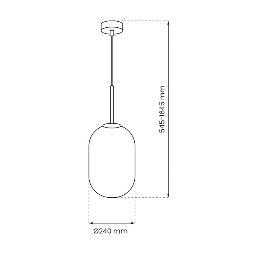 Lámpara colgante ALIAS 1xE14/40W/230V diá. 24 cm negro/gris