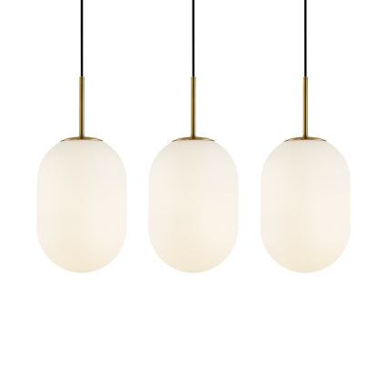Lámpara colgante ALIAS 3xE14/40W/230V dorado