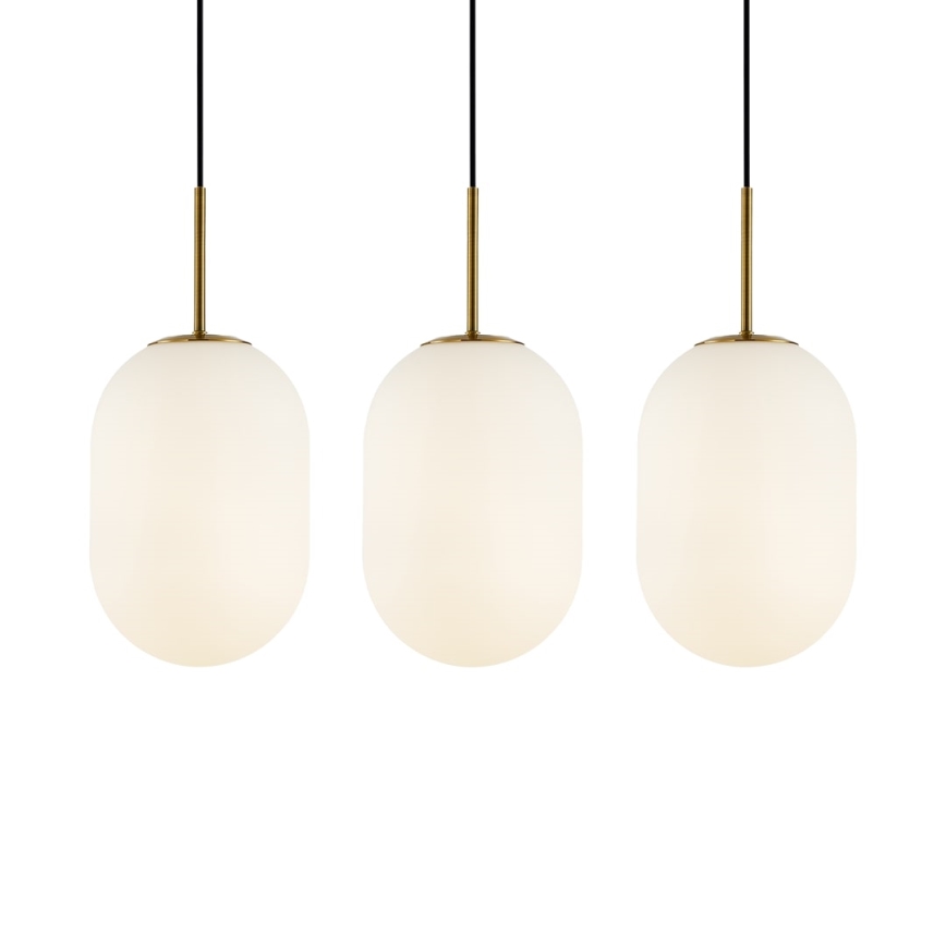 Lámpara colgante ALIAS 3xE14/40W/230V dorado