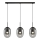 Lámpara colgante ALIAS 3xE14/40W/230V negro/gris
