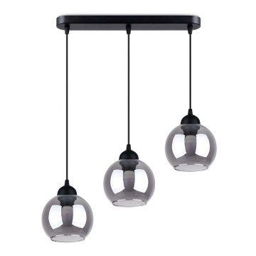 Lámpara colgante ALINO 3xE27/60W/230V negro