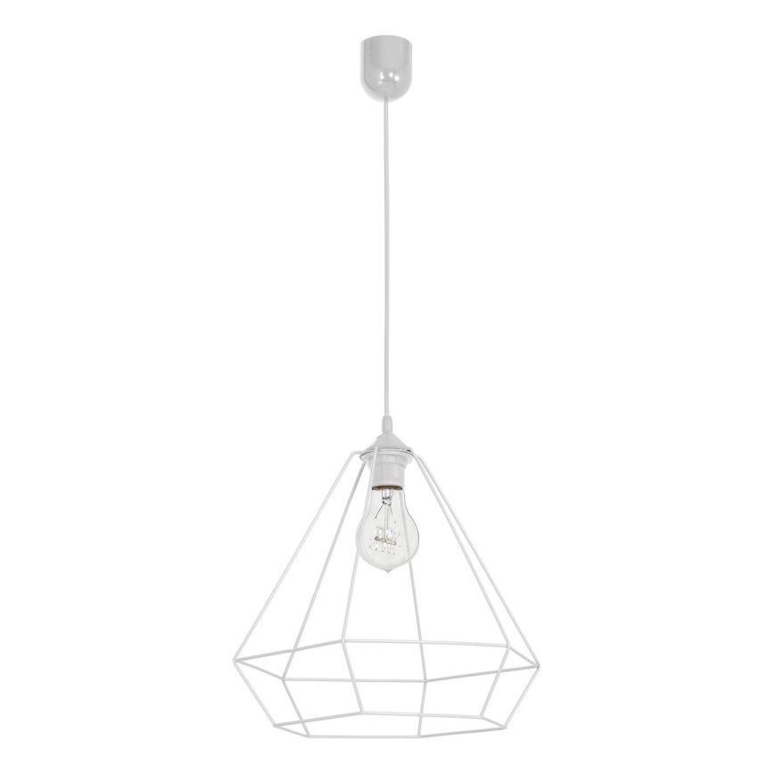 Lámpara colgante ALMA 1xE27/60W/230V blanca