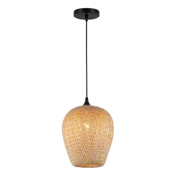 Lámpara colgante ALMA 1xE27/60W/230V diá. 23 cm bambú