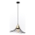 Lámpara colgante ALURA 1xE27/60W/230V diá. 50 cm negro