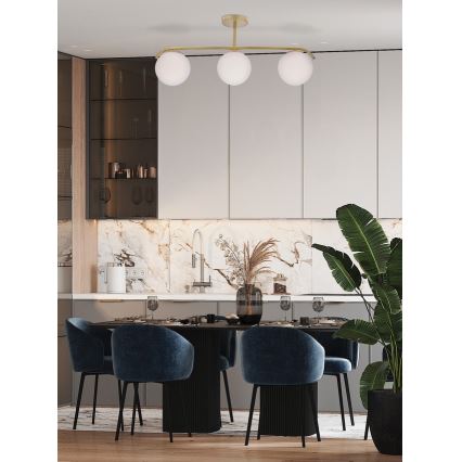Lámpara colgante AMADEO 3xE14/40W/230V latón