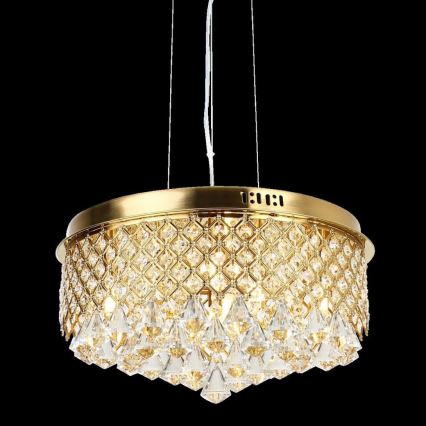Lámpara colgante AMAPOLI 7xG9/28W/230V diá. 45 cm dorado