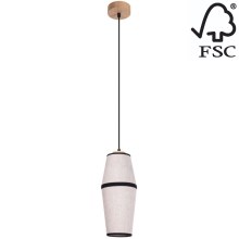 Lámpara colgante AMIGO 1xE27/25W/230V roble – FSC Certificado