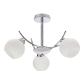 Lámpara colgante AMOS 3xE27/40W/230V cromo brillante