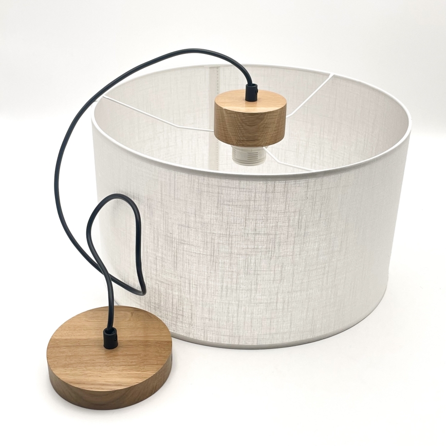 Lámpara colgante ANTONIO 1xE27/60W/230V roble