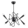 Lámpara colgante APPER 6xE14/10W/230V negro