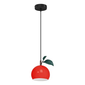 Lámpara colgante APPLE 1xE27/15W/230V rojo