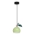 Lámpara colgante APPLE 1xE27/15W/230V Verde