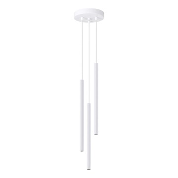 Lámpara colgante ARCHE 3xG9/8W/230V blanco