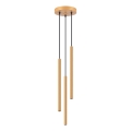 Lámpara colgante ARCHE 3xG9/8W/230V dorado