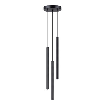 Lámpara colgante ARCHE 3xG9/8W/230V negro