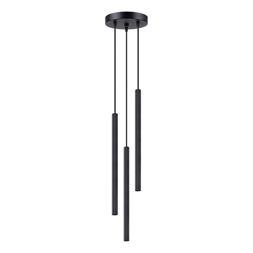 Lámpara colgante ARCHE 3xG9/8W/230V negro