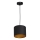 Lámpara colgante ARDEN 1xE27/60W/230V diá. 18 cm negro/dorado