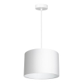 Lámpara colgante ARDEN 1xE27/60W/230V diá. 25 cm blanco