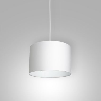 Lámpara colgante ARDEN 1xE27/60W/230V diá. 25 cm blanco