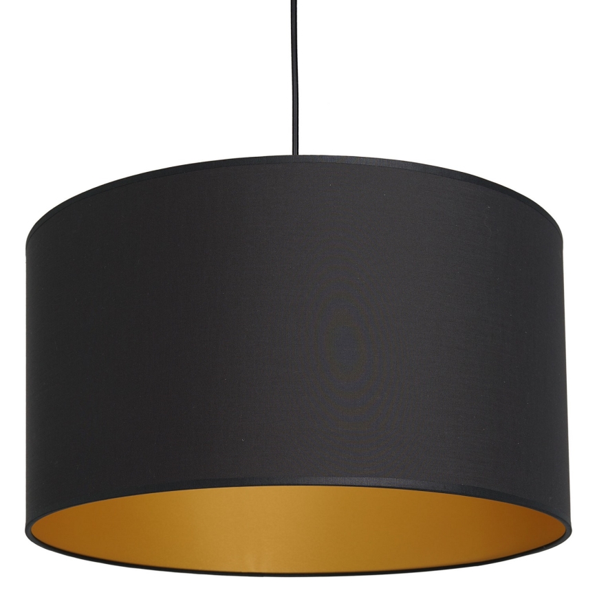 Lámpara colgante ARDEN 1xE27/60W/230V diá. 40 cm negro/dorado