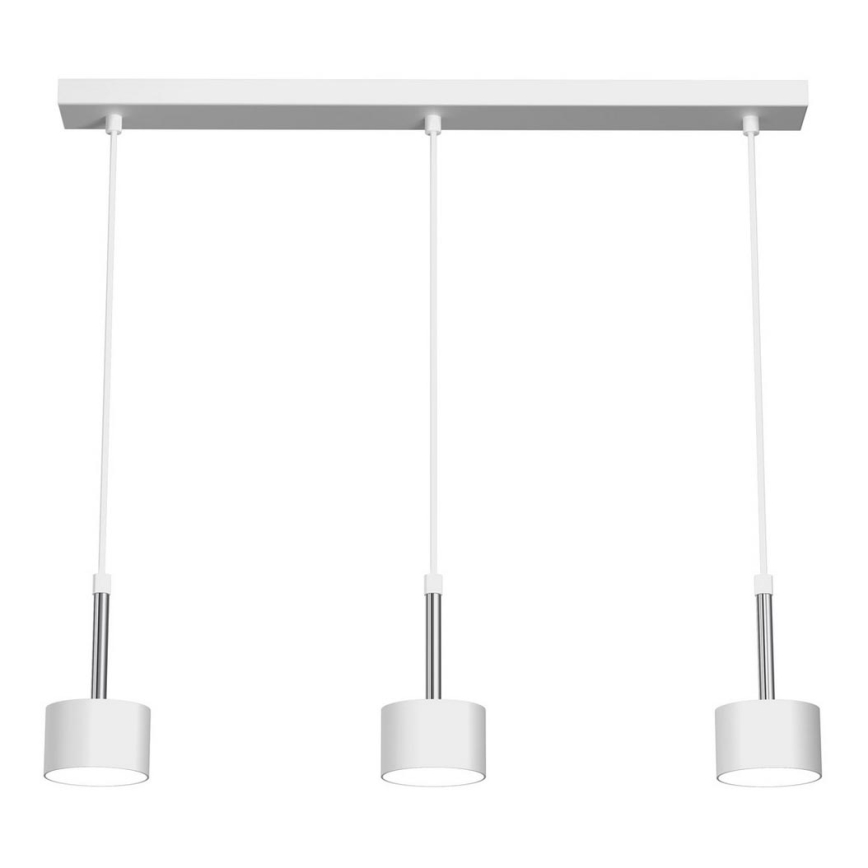 Lámpara colgante ARENA 3xGX53/11W/230V blanco/cromo brillante