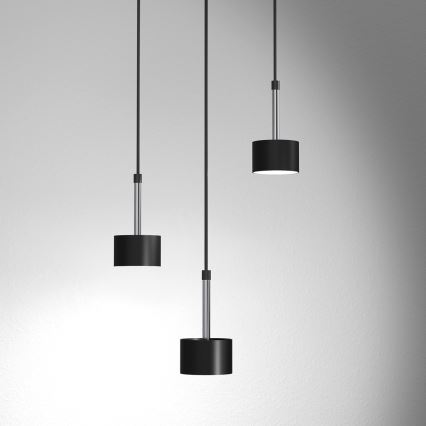 Lámpara colgante ARENA 3xGX53/11W/230V negro/cromo brillante