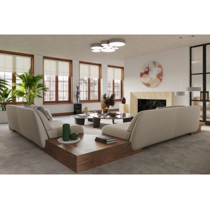 Lámpara colgante ARENA 45 3xE27/60W/230V gris