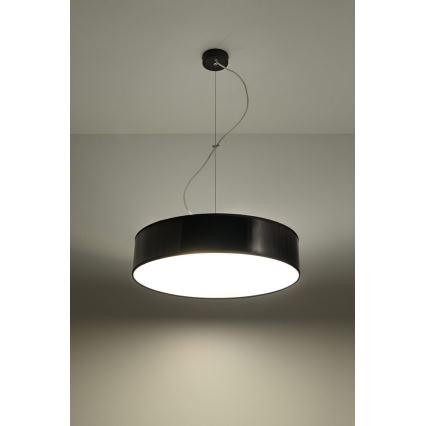 Lámpara colgante ARENA 45 3xE27/60W/230V negro