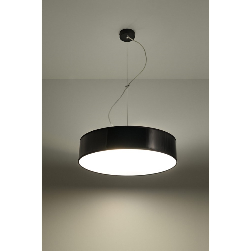 Lámpara colgante ARENA 45 3xE27/60W/230V negro
