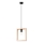 Lámpara colgante ARIES 1xE27/15W/230V haya/beige