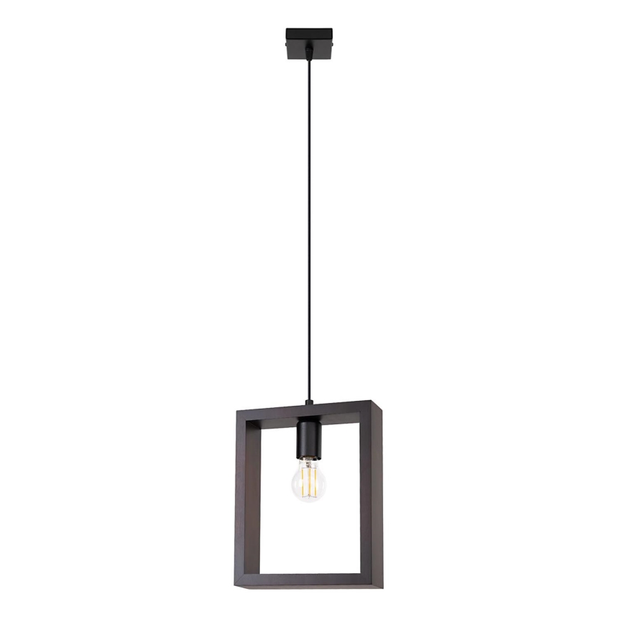 Lámpara colgante ARIES 1xE27/15W/230V haya/wenge