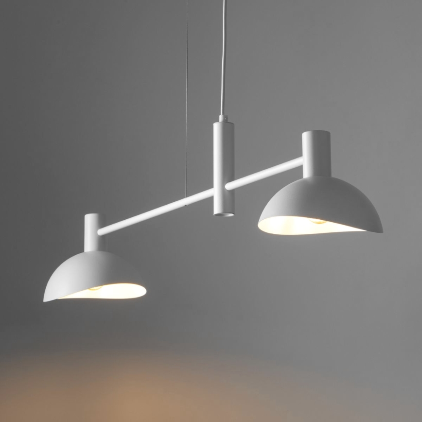 Lámpara colgante ARTIS 2xE14/40W/230V blanco