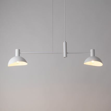 Lámpara colgante ARTIS 2xE14/40W/230V blanco