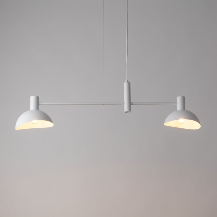 Lámpara colgante ARTIS 2xE14/40W/230V blanco
