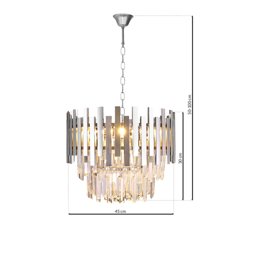Lámpara colgante ASPEN 6xE14/40W/230V