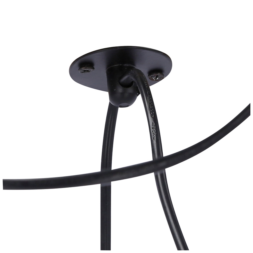 Lámpara colgante ASSAM 3xE27/60W/230V negro