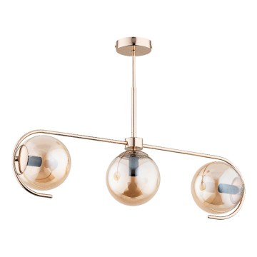 Lámpara colgante ASTANA 3xE14/10W/230V dorado