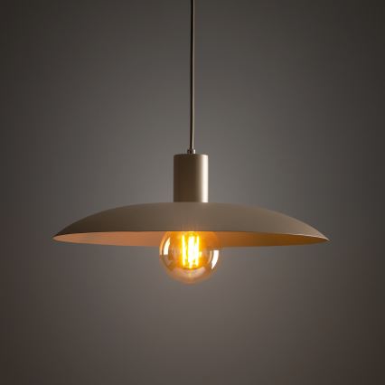 Lámpara colgante ASTRA 1xE27/15W/230V diá. 41 cm beige