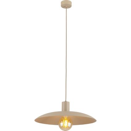 Lámpara colgante ASTRA 1xE27/15W/230V diá. 41 cm beige
