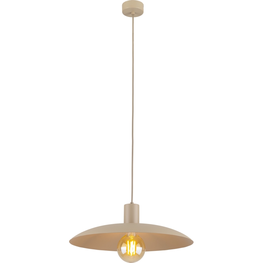 Lámpara colgante ASTRA 1xE27/15W/230V diá. 41 cm beige