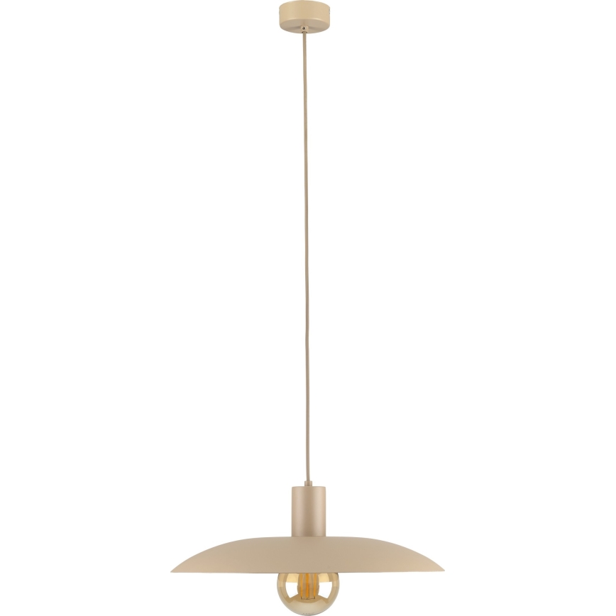 Lámpara colgante ASTRA 1xE27/15W/230V diá. 41 cm beige