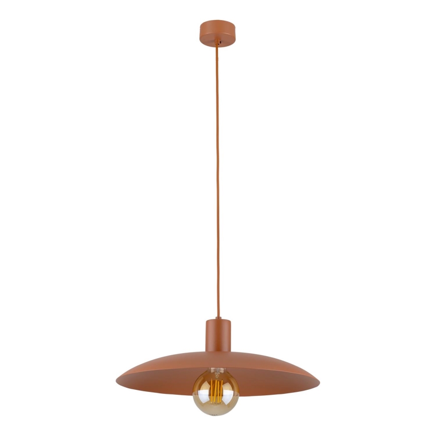 Lámpara colgante ASTRA 1xE27/15W/230V diá. 41 cm color ladrillo