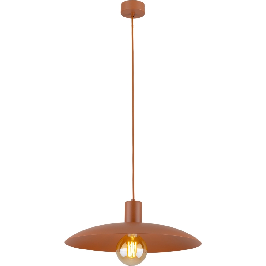 Lámpara colgante ASTRA 1xE27/15W/230V diá. 41 cm color ladrillo