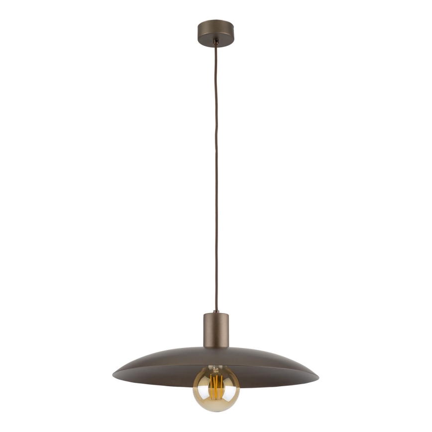 Lámpara colgante ASTRA 1xE27/15W/230V diá. 41 cm marrón