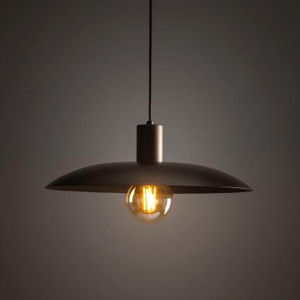 Lámpara colgante ASTRA 1xE27/15W/230V diá. 41 cm marrón